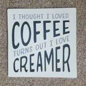 New metal Coffee Creamer Wall Art